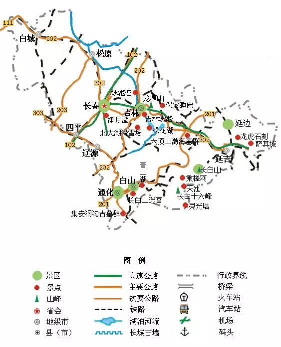 黑龙江旅游地图