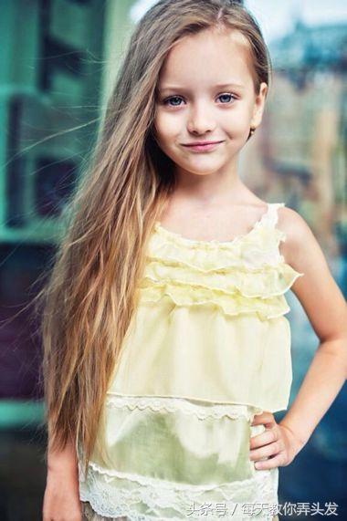 4岁女宝漂亮发型长发图片