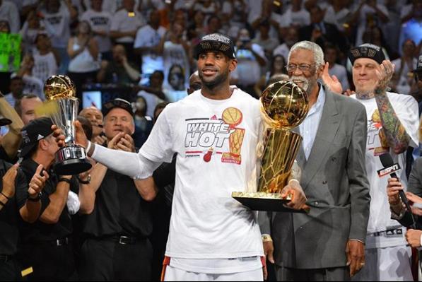 2013年nba总决赛冠军（2013年的今天：詹姆斯获得第二个总冠军和FMVP）-华海博客