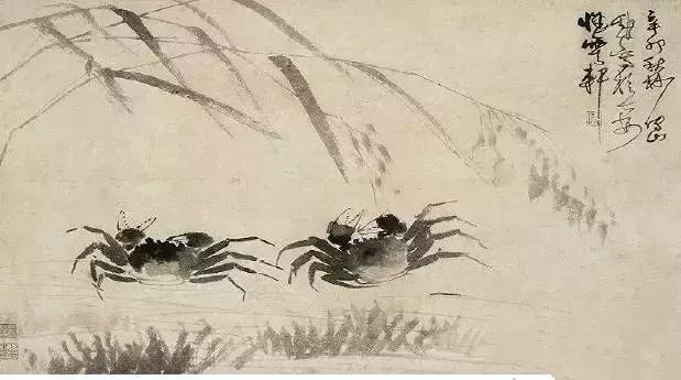 竹蟹:秋风起，蟹脚肥，看看大师们画的螃蟹