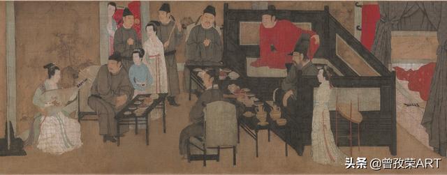 传世名画《韩熙载夜宴图》：大画师变间谍，窥探屏风里的秘密