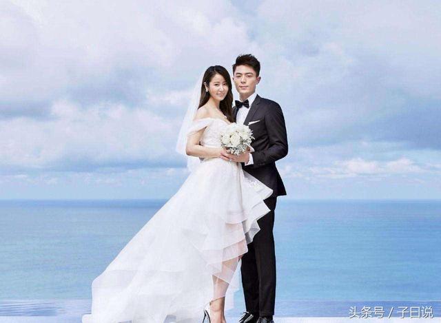 鹿晗和他老婆的婚纱照图片