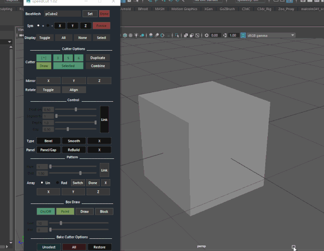 maya四边面三角化