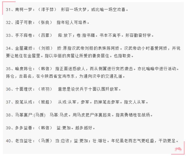 113个有关历史人物的成语！用对成语就是高考语文的加分项