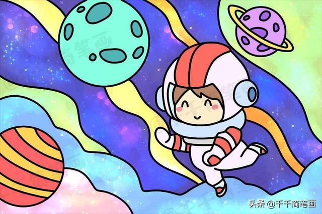 科技画简单又好看的4k太空