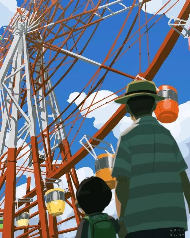 会画画的爸爸，太暖了