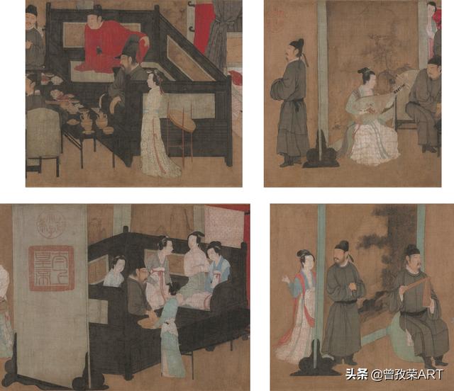 传世名画《韩熙载夜宴图》：大画师变间谍，窥探屏风里的秘密