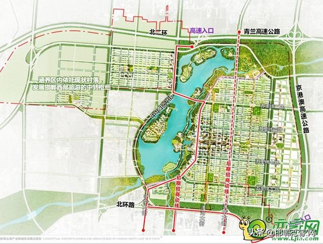 丛台区产业新城道路规划图