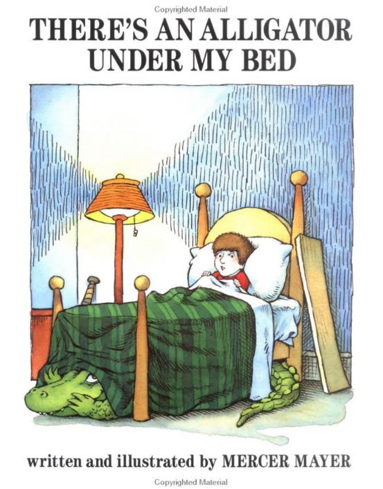 克服恐惧的绘本-我床底有条鳄鱼