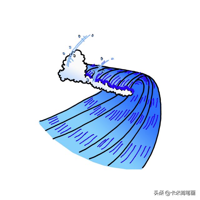 波浪简笔画