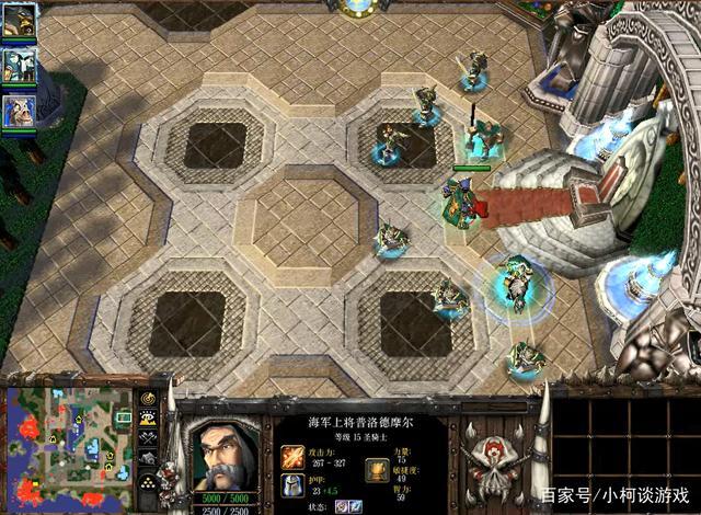 魔兽争霸3，海军上将普罗德摩尔到底有多厉害，轻松单挑一支部队