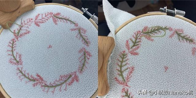 刺绣花环图案绘图制作花环的方法