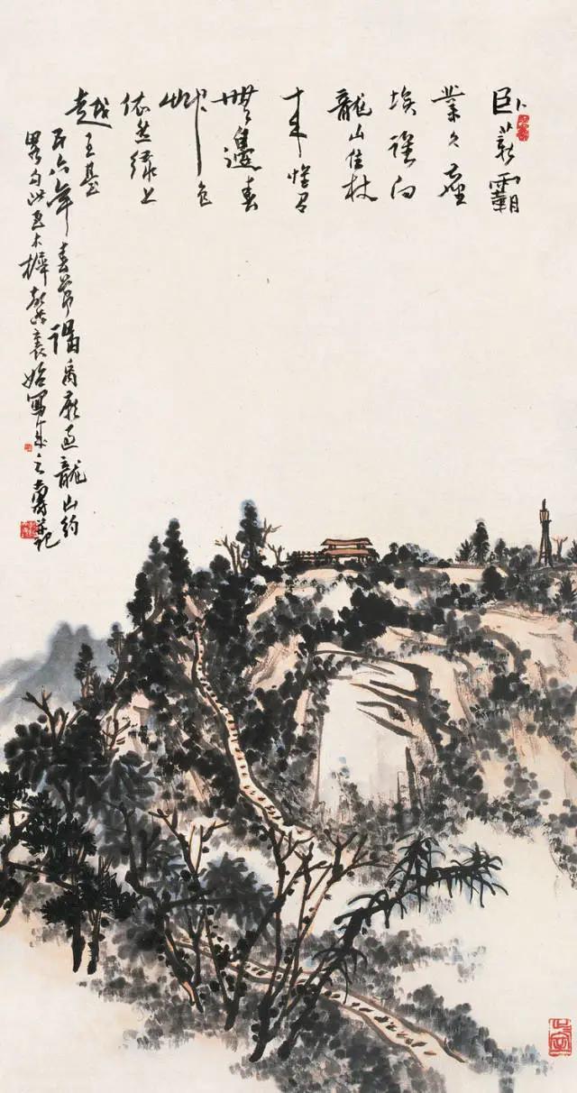 这幅精美的山水画共70幅插图