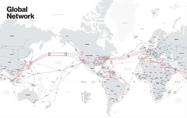 连接全球互联网的海底电缆究竟是如何分布的？