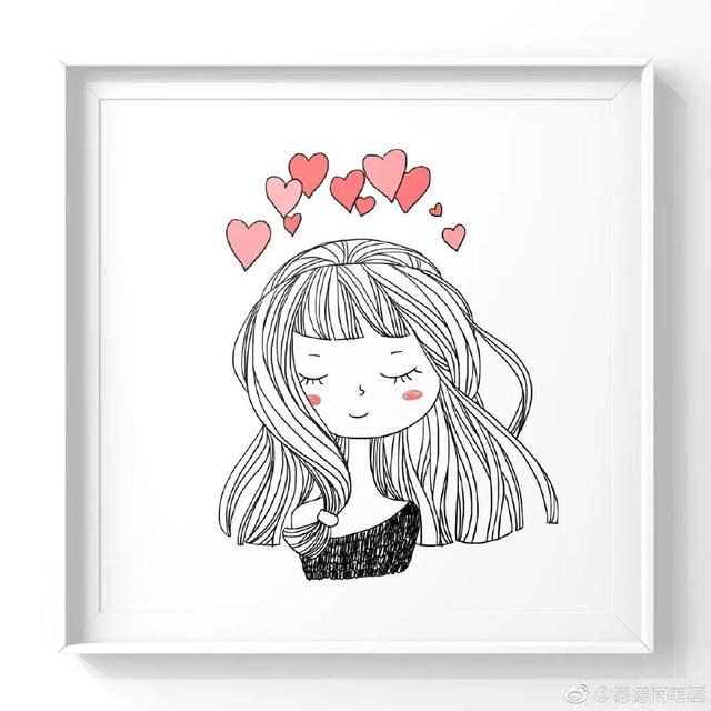 线描植物简笔画图片大全(画可爱小女孩简单画法第一名)
