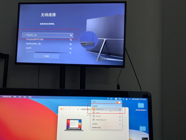 mac book想要连接电视显示器投屏