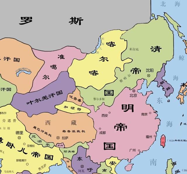 清朝准格尔地图图片