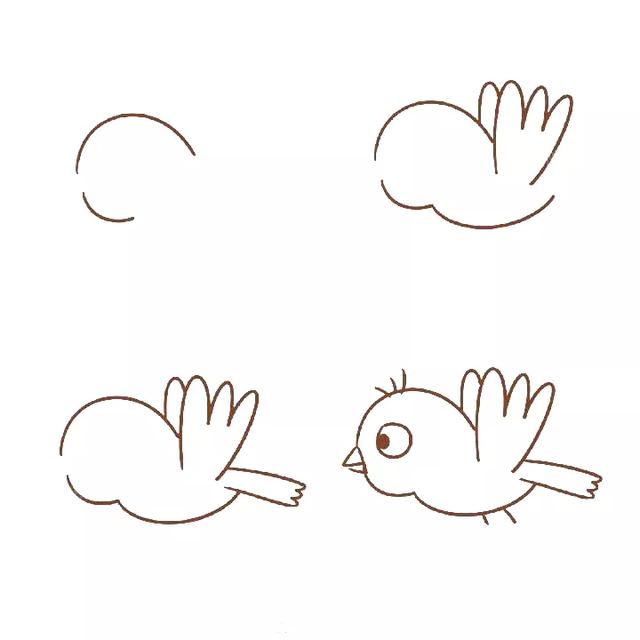 怎样画小鸟简单的(画一只简单的小鸟)-帝国cms模板网