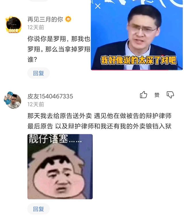 罗翔把对方律师送进去