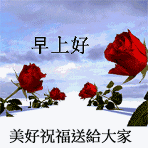 早安问候动画群发朋友圈表情图片早安新版精美动态祝福图片-站库网