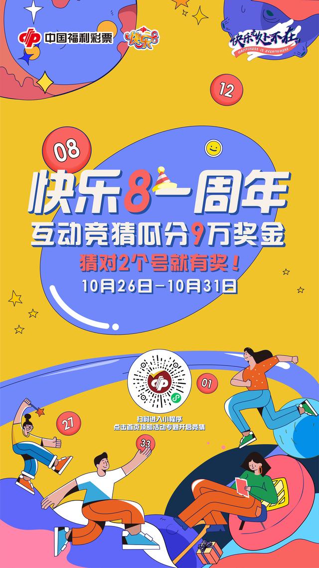 福彩快乐8一周岁啦！一起猜猜猜，瓜分9万奖金