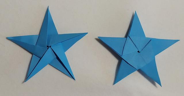 正方形的纸折纸一个星星,怎么能折出五角星呢