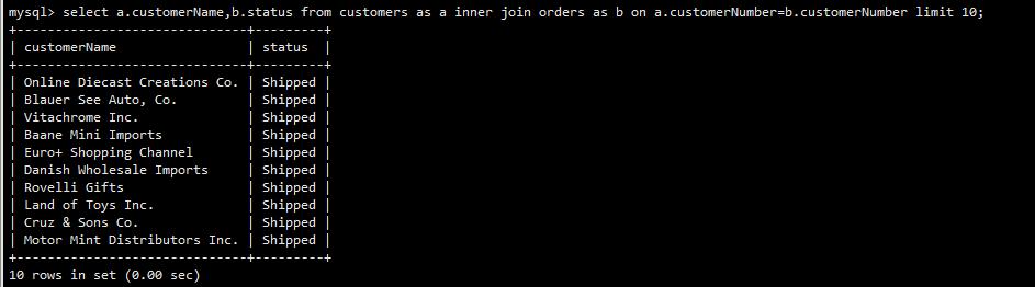 mysql学习4：select基础---多表查询-1