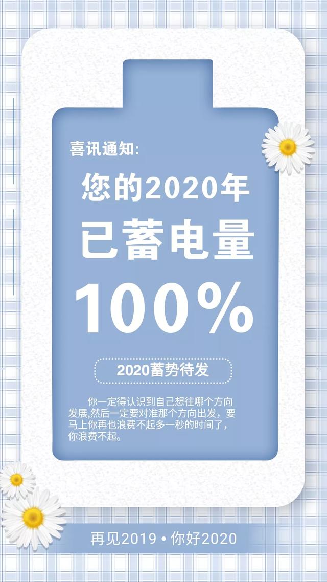 再见2019你好2020海报配图图片大全 2019最后一天朋友圈说说语录正能量