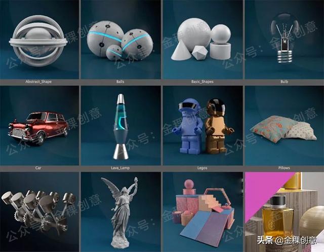 设计师升职加薪必备C4D诺德渲染器渲染素材+教程免费送「008」