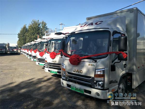 江淮新能源货车，江淮新能源轻卡+91租车，让城市物流配送“绿动”起来