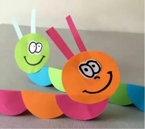 毛毛虫手工卡纸简单(简单易学的立体毛毛虫)(9)