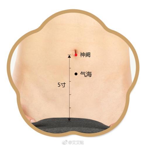 神阙的准确位置图