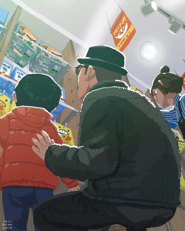 会画画的爸爸，太暖了