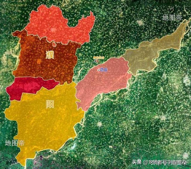 濮阳县地图高清版大图(濮阳县行政区域划分)