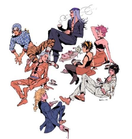 jojo黄金之风合集（黄金之风主角团的来历）(8)