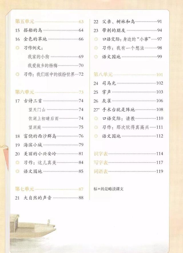 部编三年级上册课本古诗词有哪些（人教版和部编版有什么区别）(4)