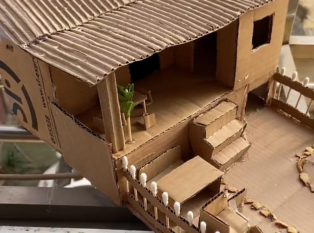 河南一宝妈用废纸壳做亲子手工，成品让网友惊呼：这个绝对是王炸