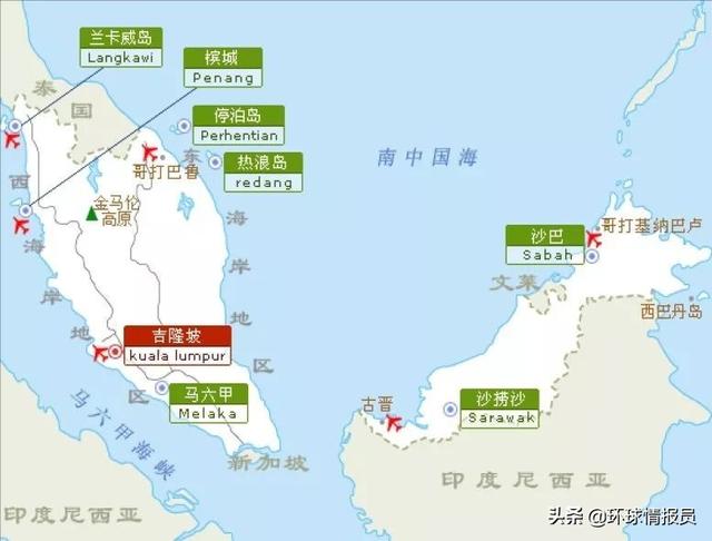 马来西亚领土为何会隔海相望，分成东西两部分？