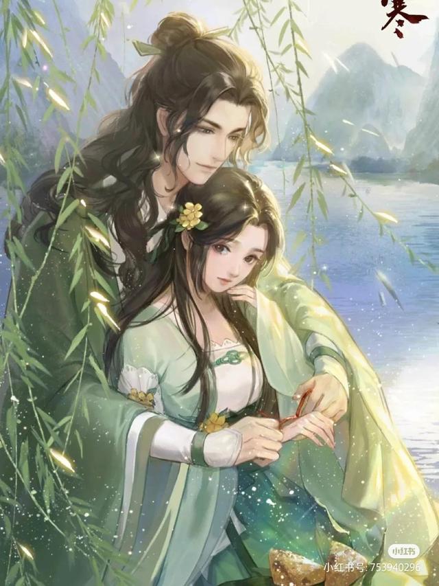 情侣古风意境唯美图片(古风红尘共婵娟情侣唯美图片)-第1张图片-创女