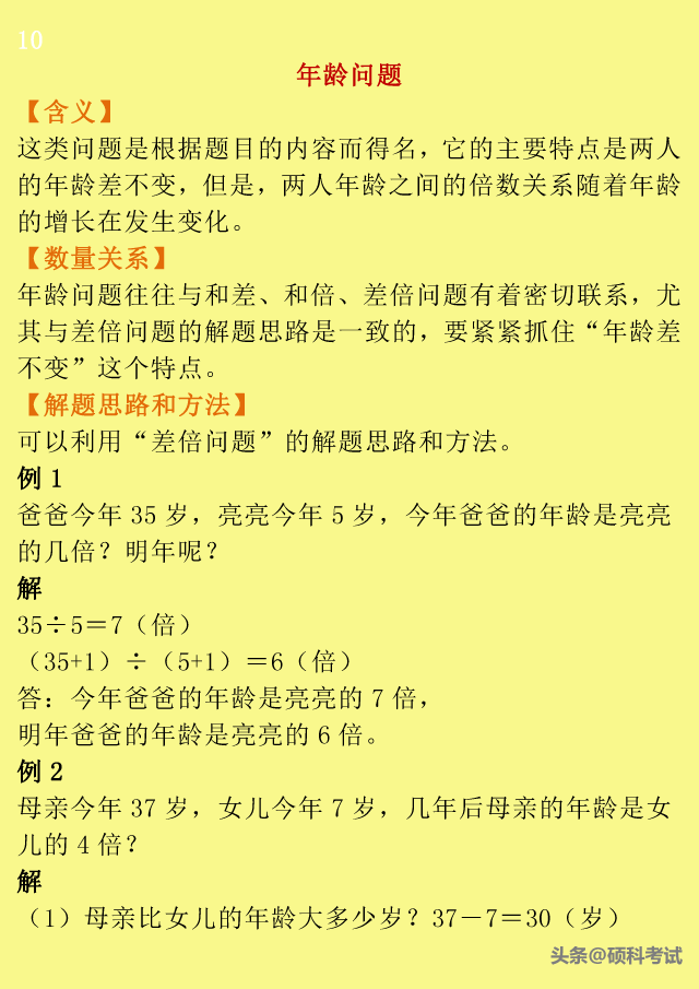 小升初数学：小学1到6年级所有重点题型口诀、公式、例题汇总