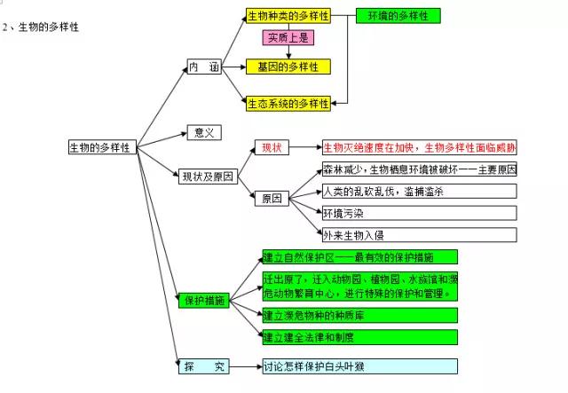 初中各科思维导图全汇总（语文、数学、地理、历史、化学、生物）