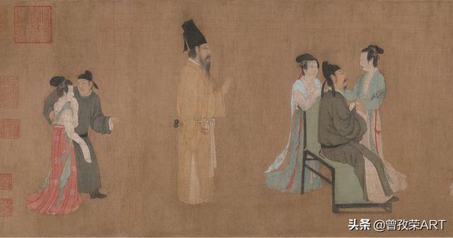 传世名画《韩熙载夜宴图》：大画师变间谍，窥探屏风里的秘密