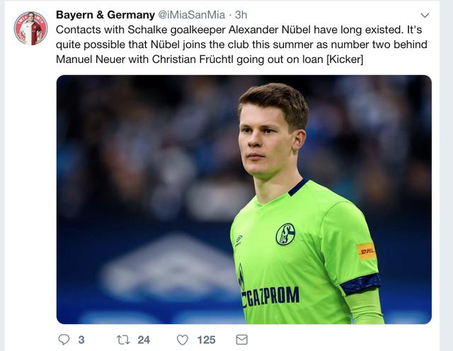 拜仁盯上多特天才了（太欺负人了！拜仁盯上沙尔克22岁妖星 挖新诺伊尔去当2号门将）