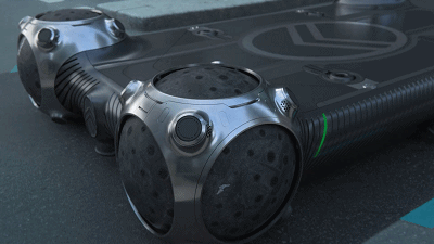 球形轮胎开始应用了~雪铁龙用四个球造了一辆“滑板”汽车