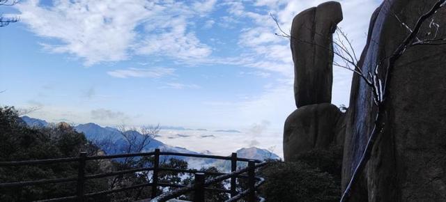 九华山天台景区旅游必游景点攻略（初冬已至九华山花台天台景区上演一出九华飞天好剧）(3)