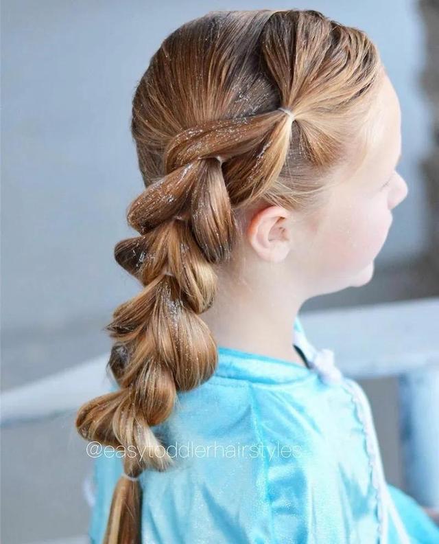 小女孩长发发型图片编发 小女孩发型图片 辫子 儿童 长发