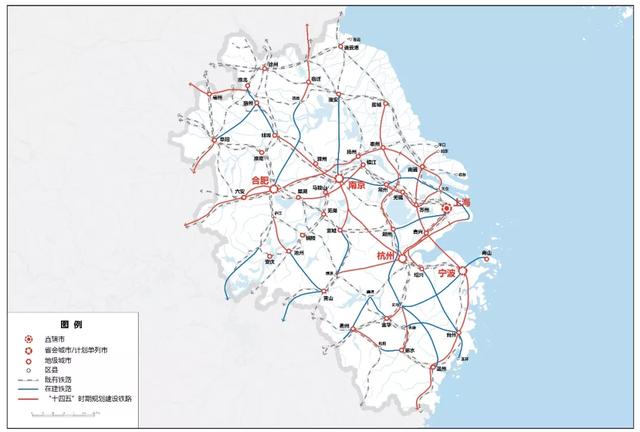 长三角城市群轨道交通批复、运营统计及十四五规划