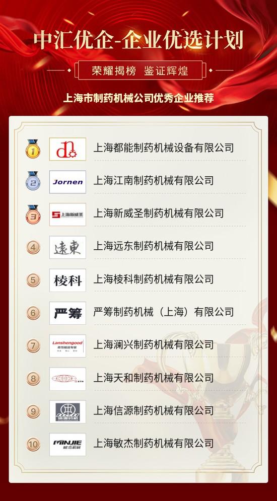上海制药机械展企业