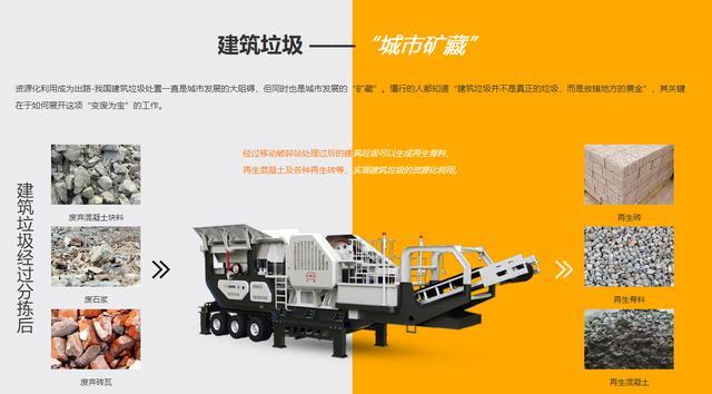 移动式粉碎机制砂机多功能使用