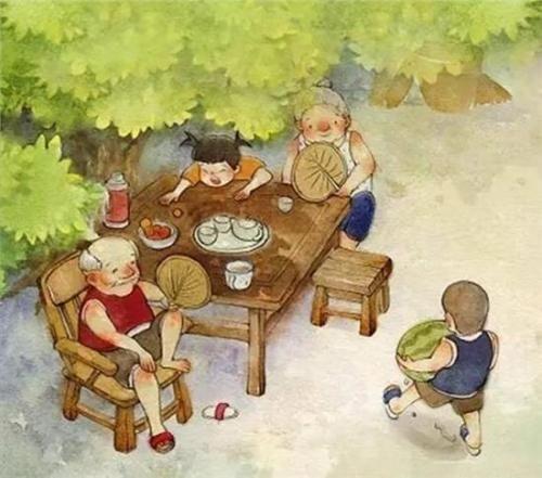 乡情散文：童年乘凉往事